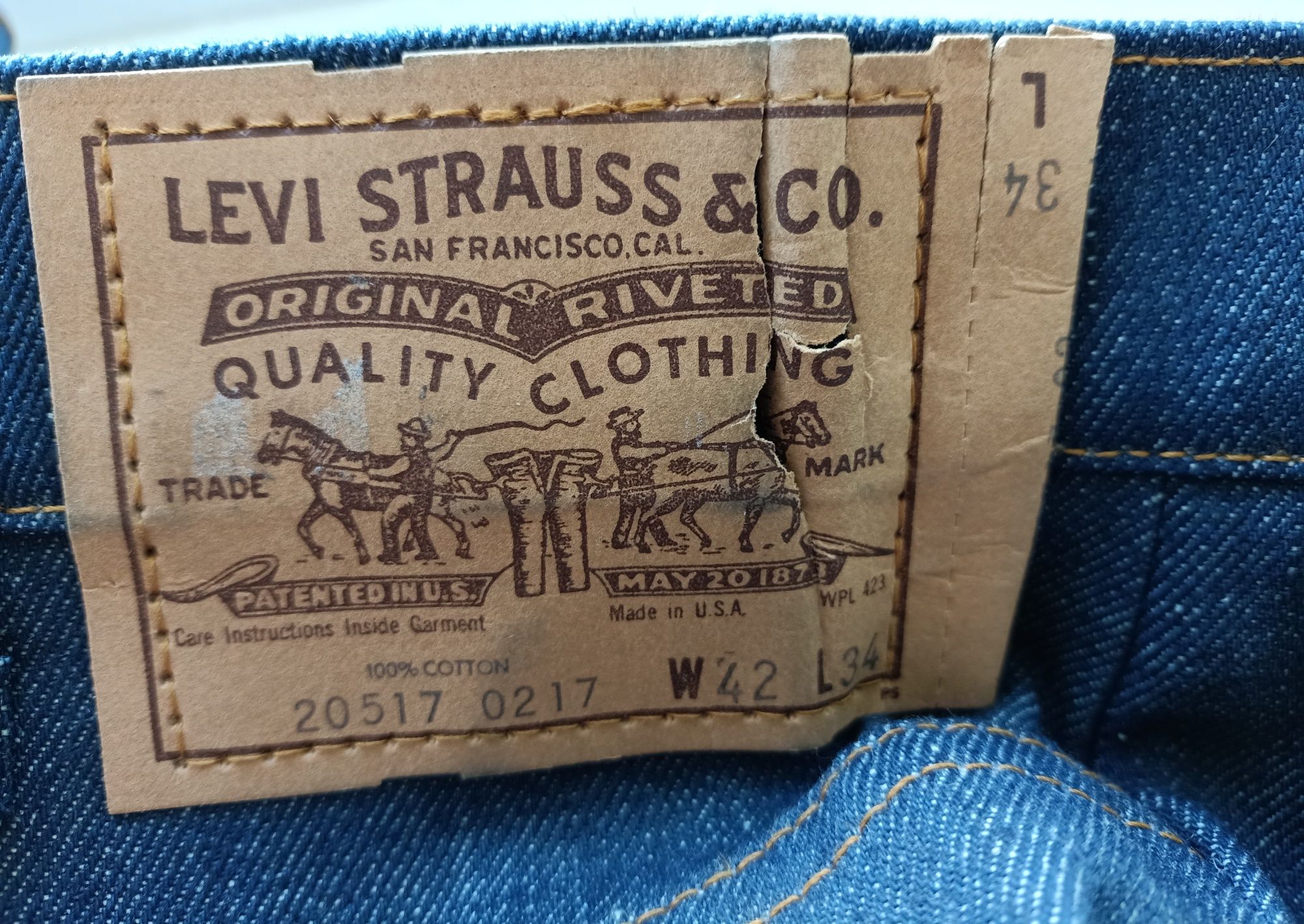 Легендарные винтажные джинсы LEVIS 517 W42 L34 USA 70е года