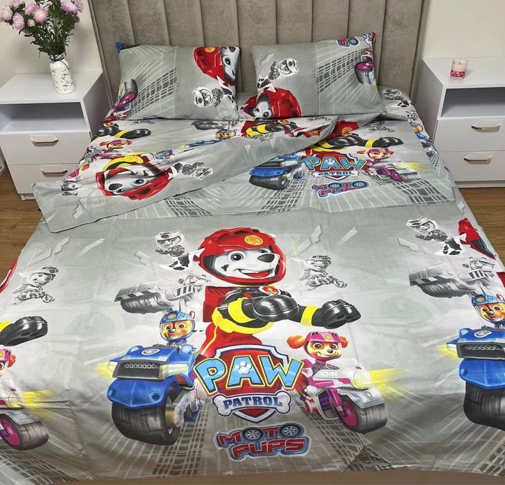 Постіль Щенячий ПАТРУЛЬ для дівчаток та хлопчиків