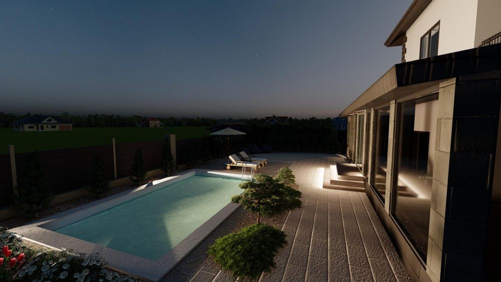 3D проектування ландшафтного дизайну візуалізація, проект