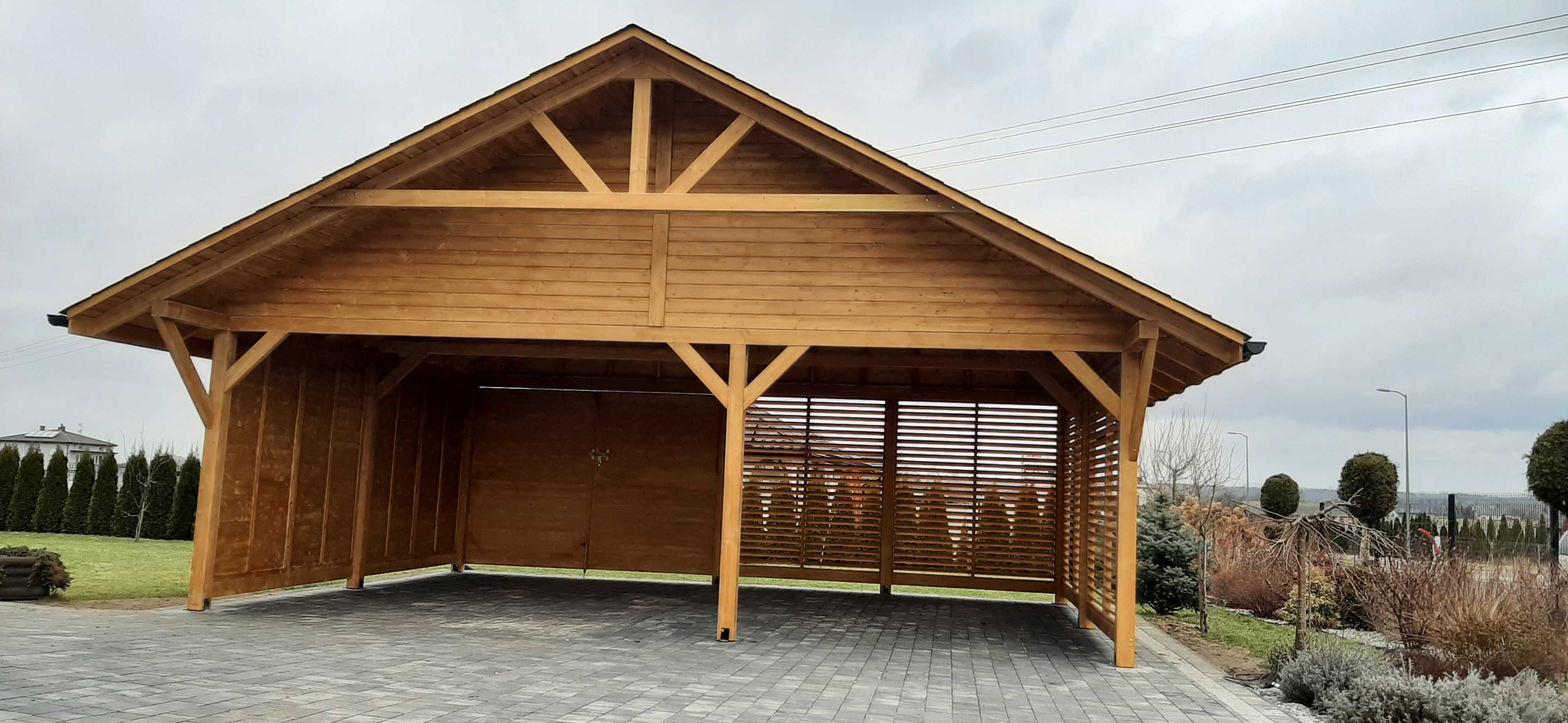 Wiata wolnostojąca na wymiar, garaż, carport. Szybka realizacja