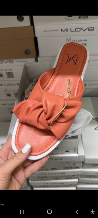 Шкіряні шлепи 40 р.