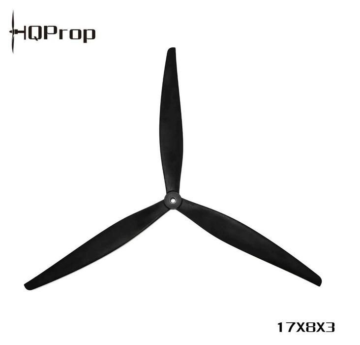 Пропелери HQProp 17X8X3 (1CW+1CCW) Black-Glass Fiber Reinforced Nylon