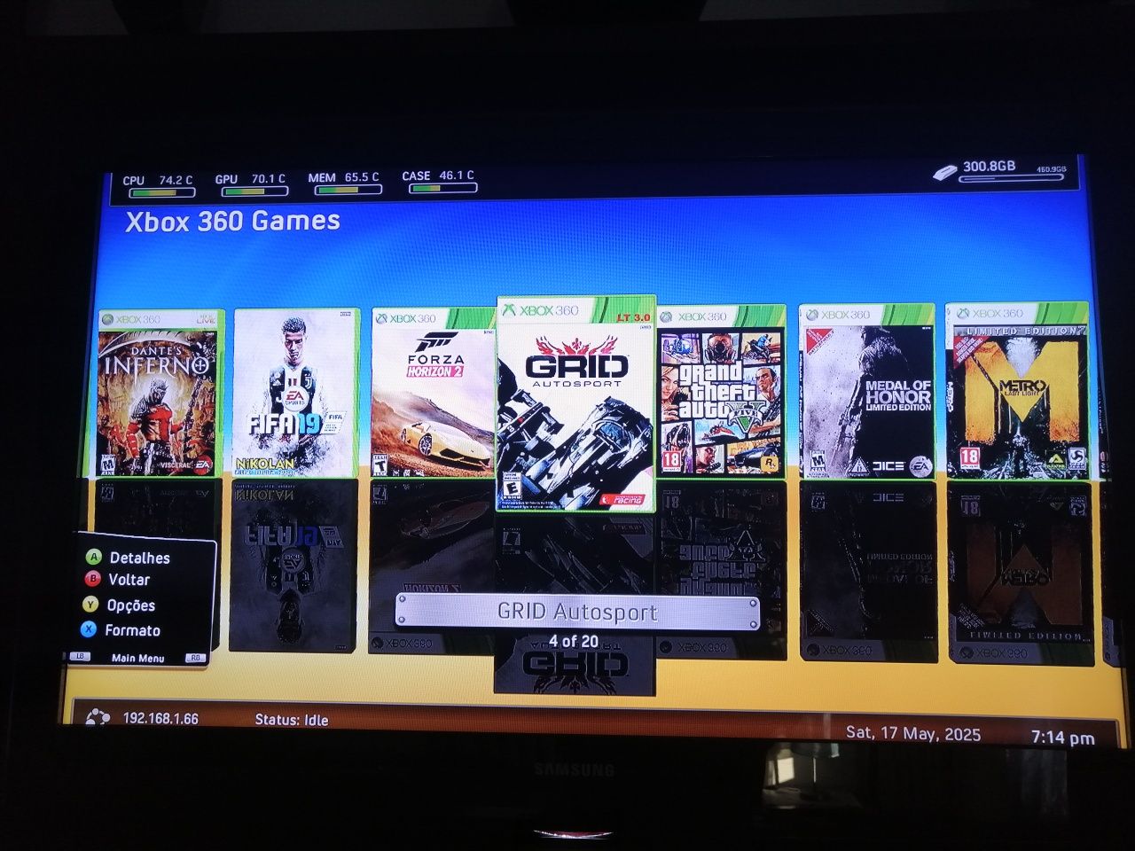 Xbox 360 RGH 3 instalado