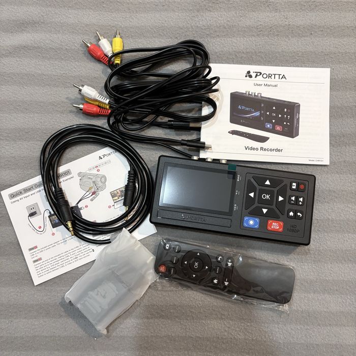 PORTTA Konwerter VHS na format cyfrowy z pilotem