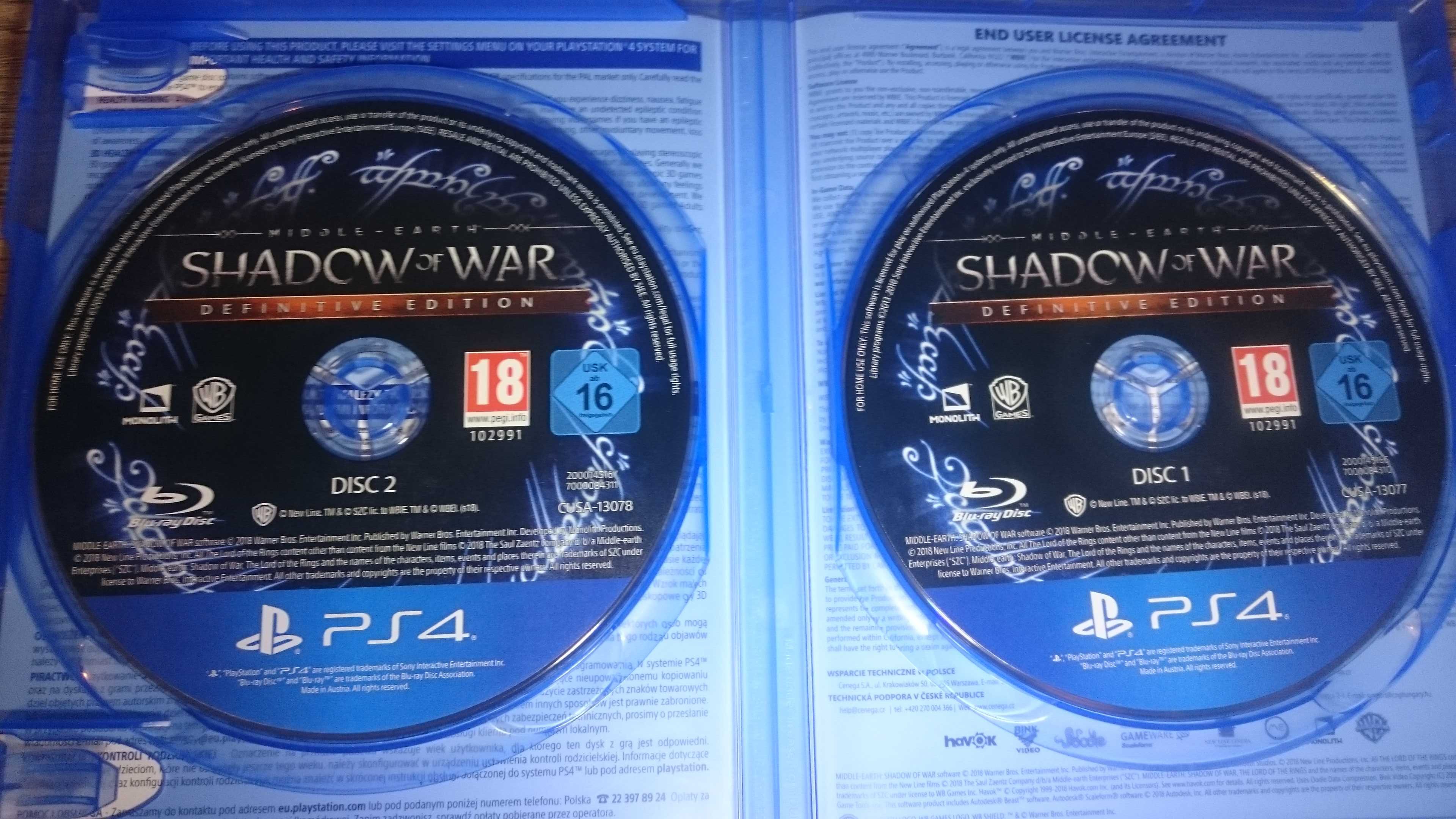 Shadow of war cień wojny edycja ostateczna POLSKA IDEAŁ ps4 ps5 gta