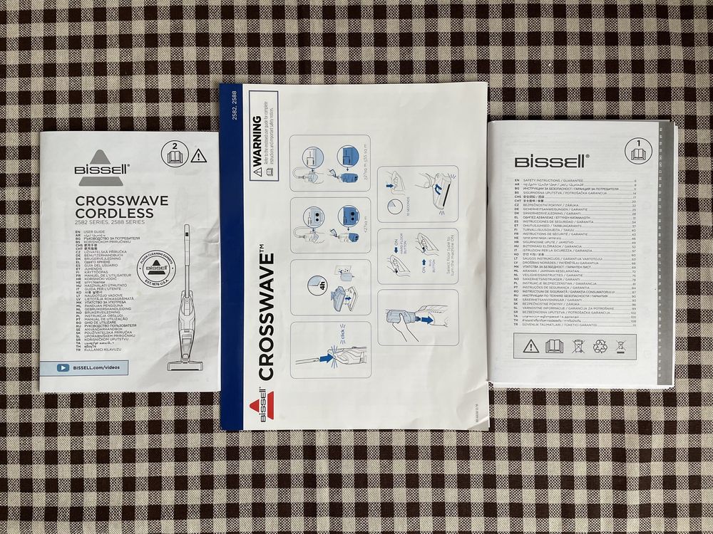 Пилосос пылесос миючий моющий Bissell CrossWave Cordless 2582N
