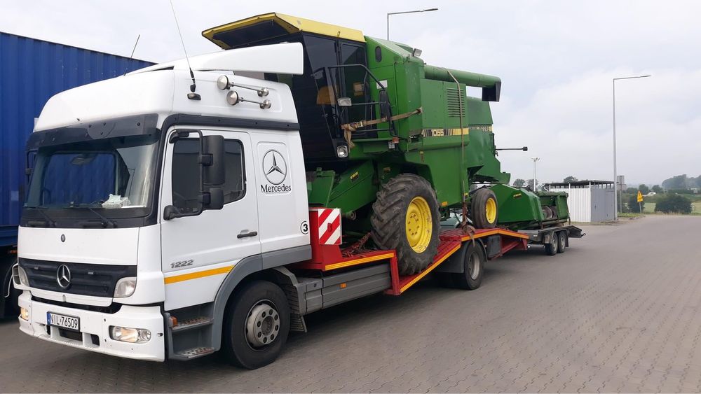 Transport ciągników, maszyn rolniczych i budowlanych Laweta 24/7