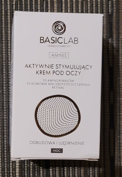 Aktywnie stymulujący krem pod oczy na noc Basiclab 15 ml