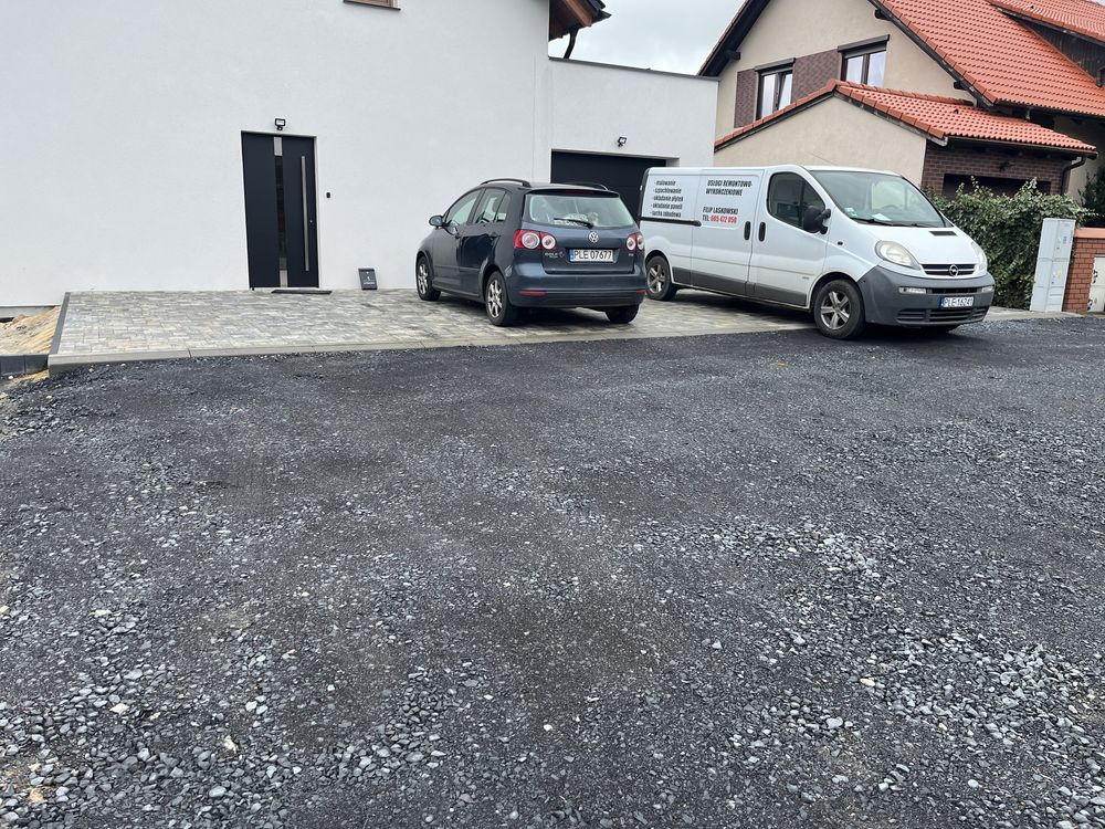 Kruszywo tłuczeń drogowy 0-31 na podjazd parking drogę, ciemne czarne