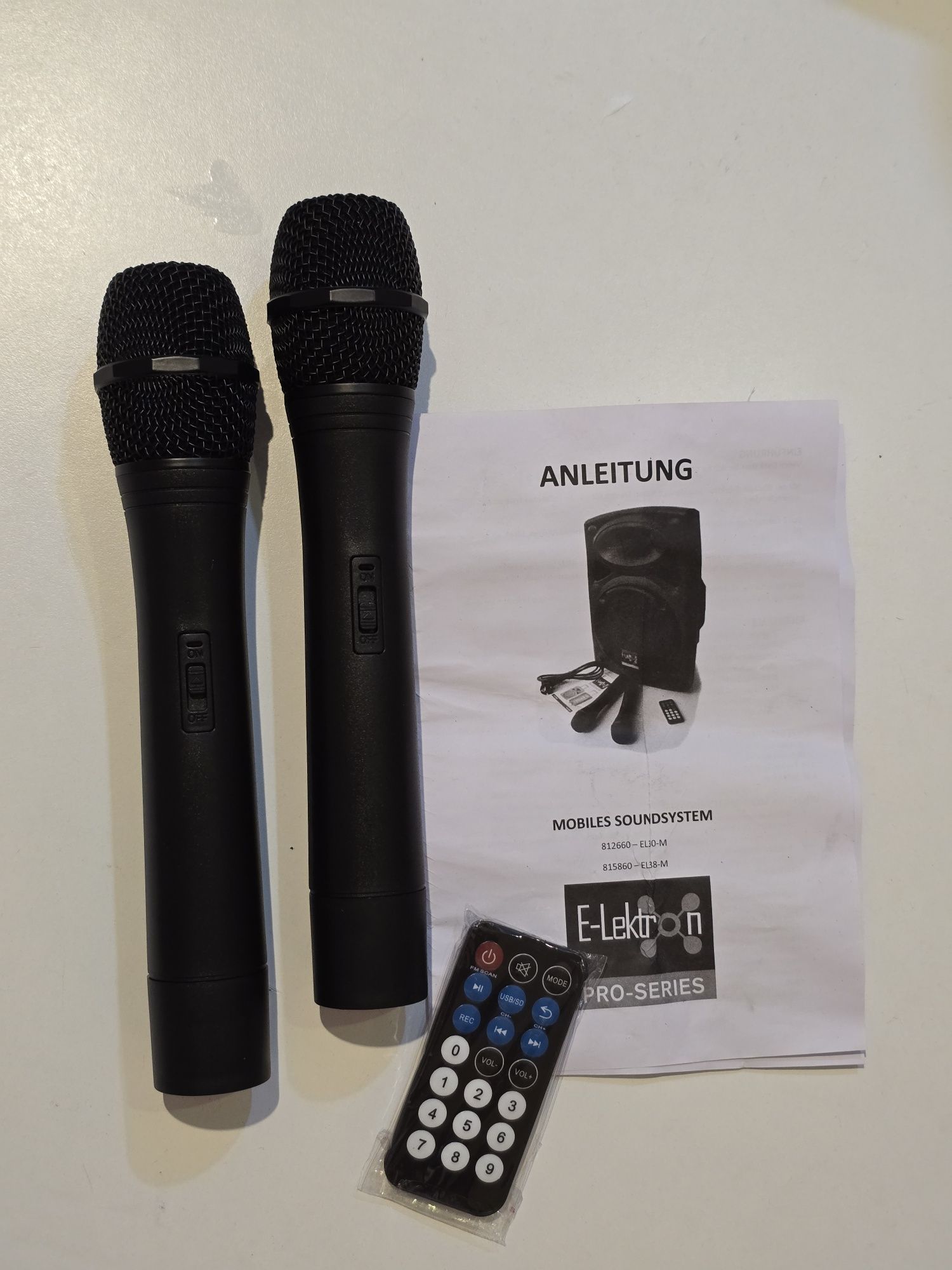 Kolumna aktywna E-Lektron EL-30M USB/SD/BT/FM el 30 m 2x mikrofony