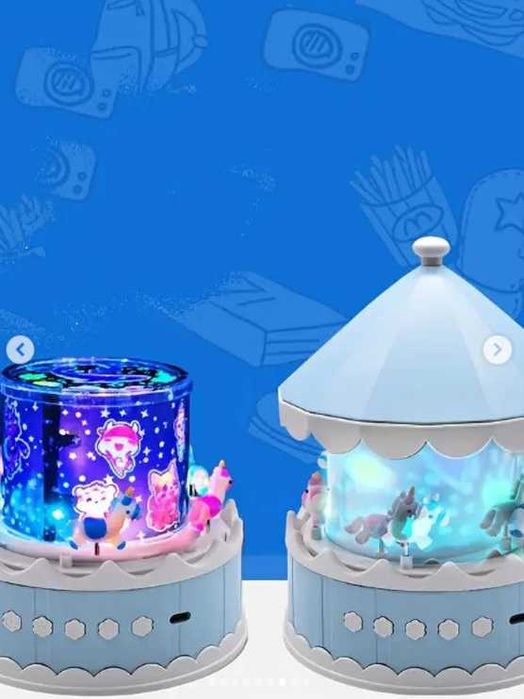 Проектор нічник USB + Пульт 21 слайд світильник зі змінними картинками