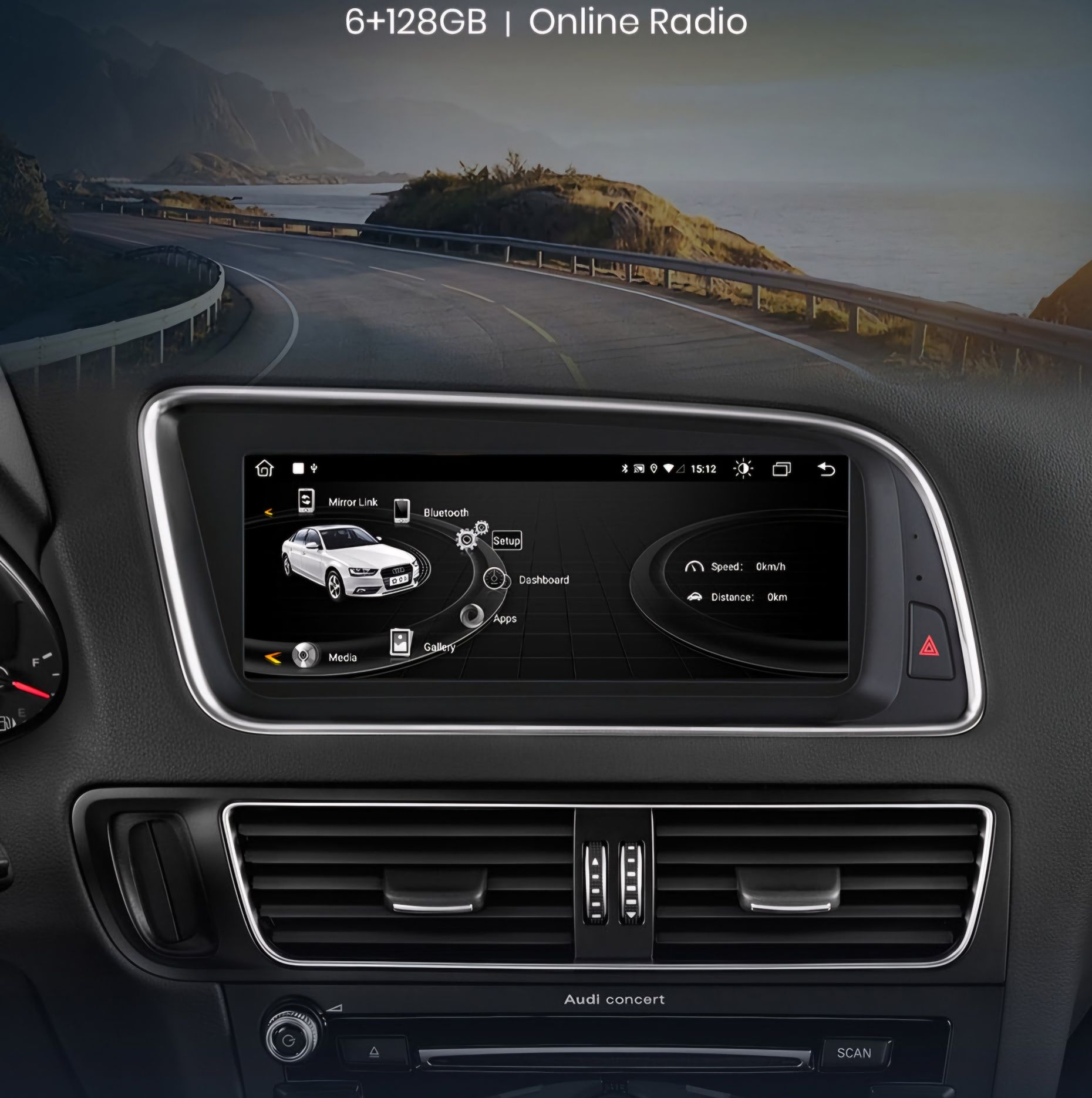 Radio nawigacja AUDI Q5 Android Carplay AndroidAuto