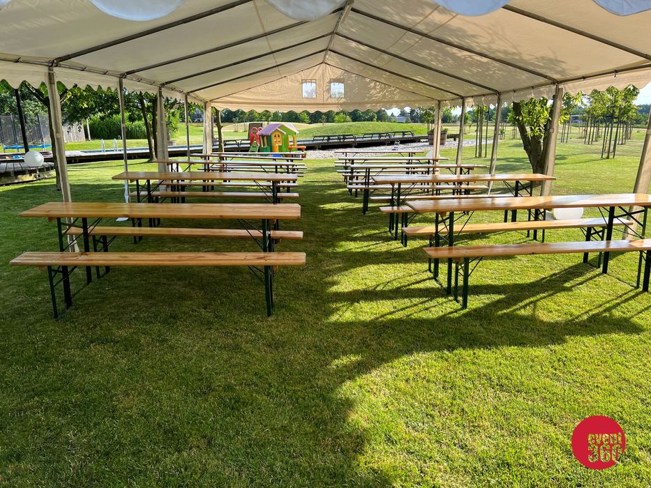 Wynajem zestawów biesiadnych, zestawów piwnych, ławka Katowice Śląsk