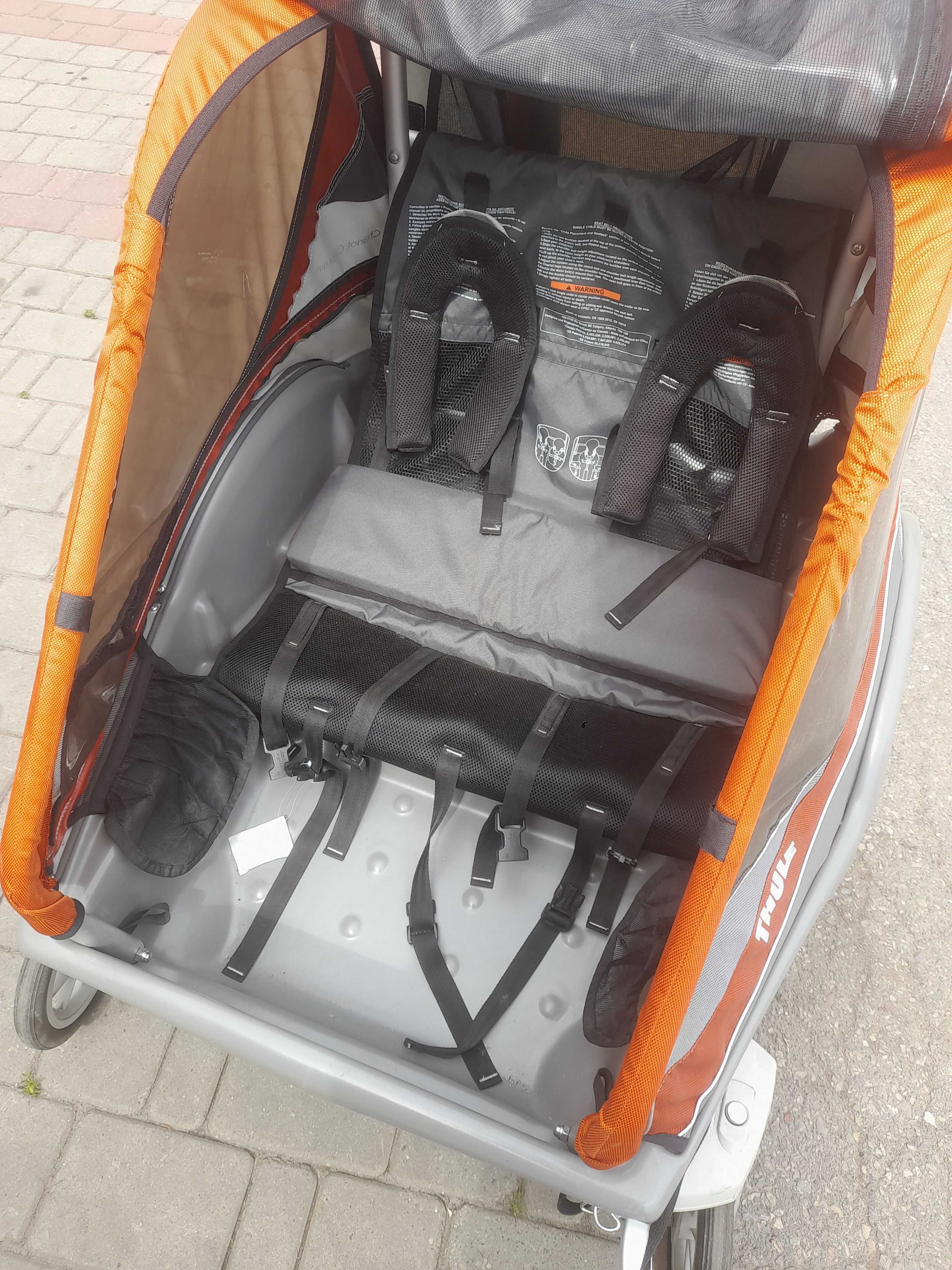 Przyczepa Riksza Rowerowa THULE Chariot Capitan 2w1 Z Hamulcem Lekka