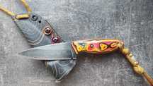 Nóż ZZ Custom Knives, Neck - LAWA, SW7M