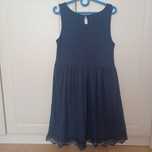 Sukienka h&m galowa granatowa rozm.134 / 140