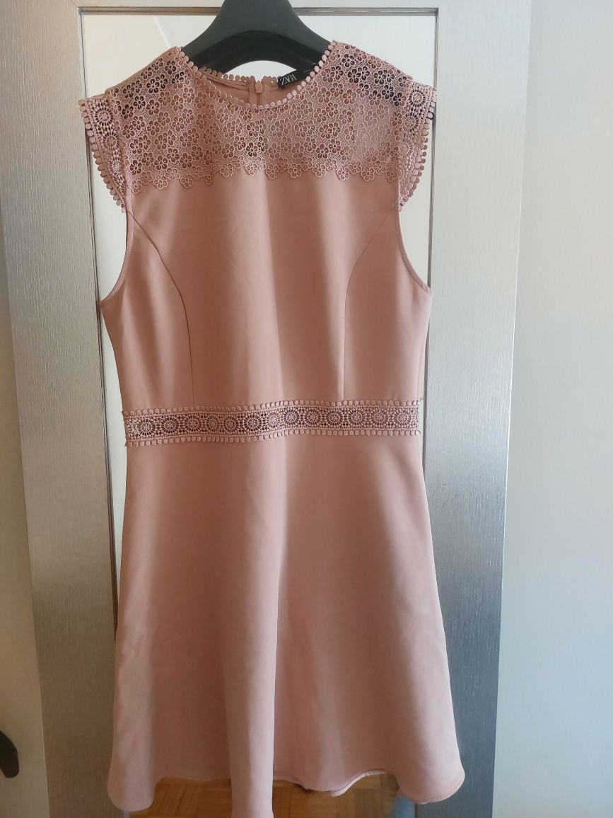 Vestido zara S rosa