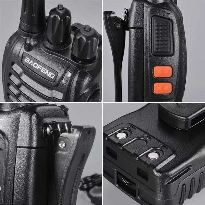Pack 4x Walkie Talkies - Intercomunicadores Rádio + Acessórios - NOVOS