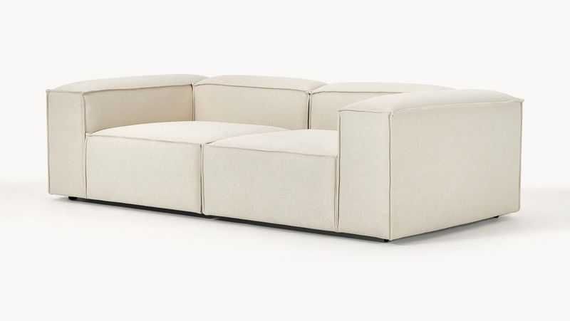 Sofa modułowa Lennon 3-osobowa złamana biel 238 x 68 x 116 cm