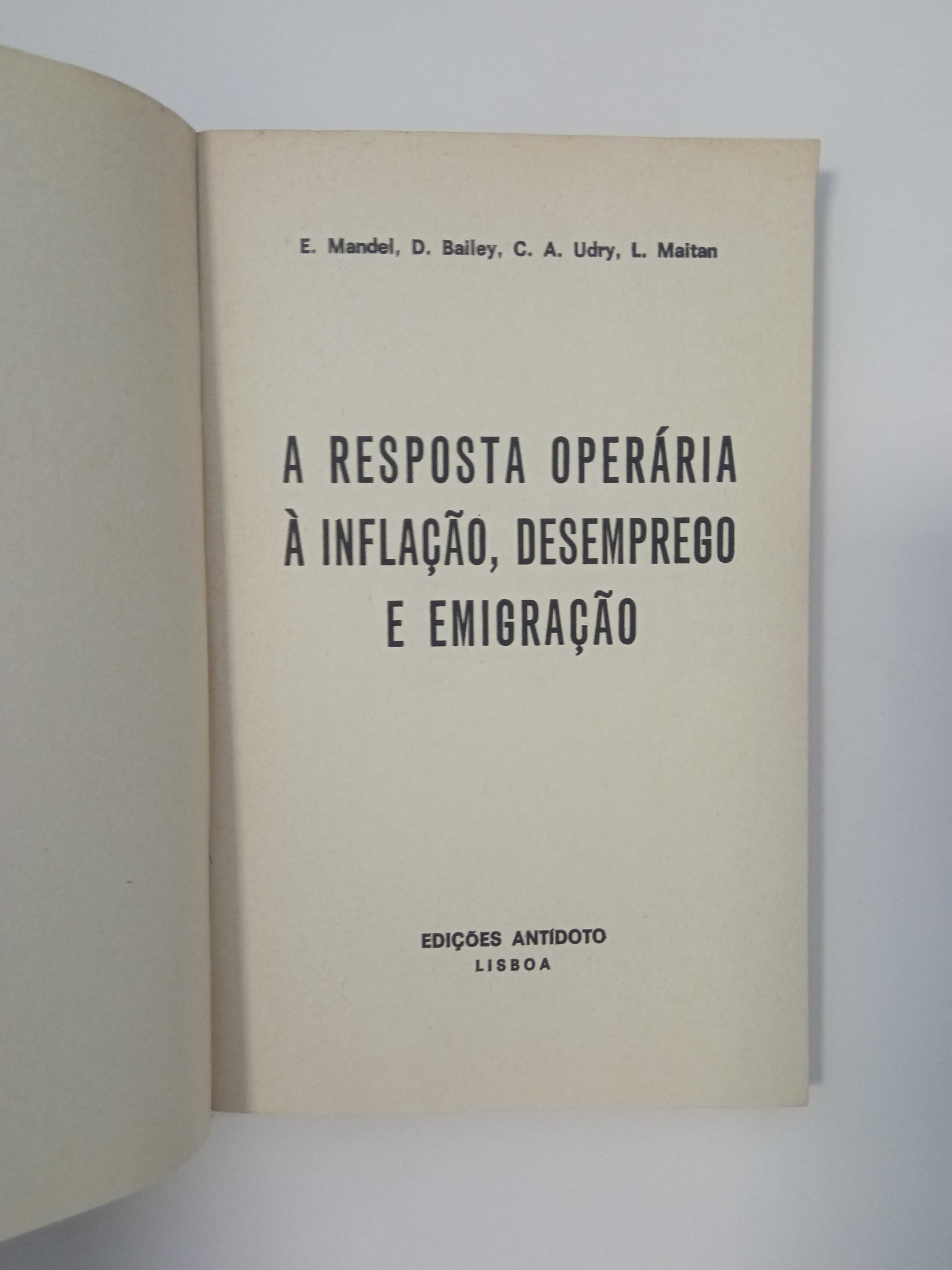 A resposta operária à inflação, desemprego e emigração, de E. Mandel