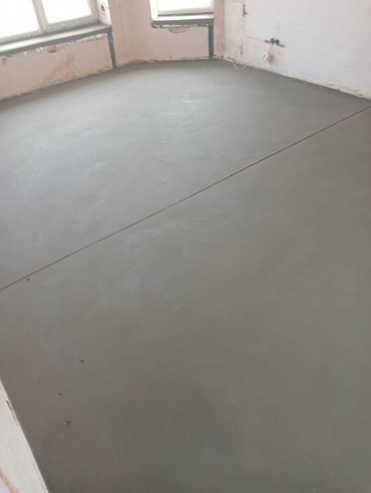 СТЯЖКА підлоги напівсуха, полусухая машинна заливка ПРОМИСЛОВА ПІДЛОГА