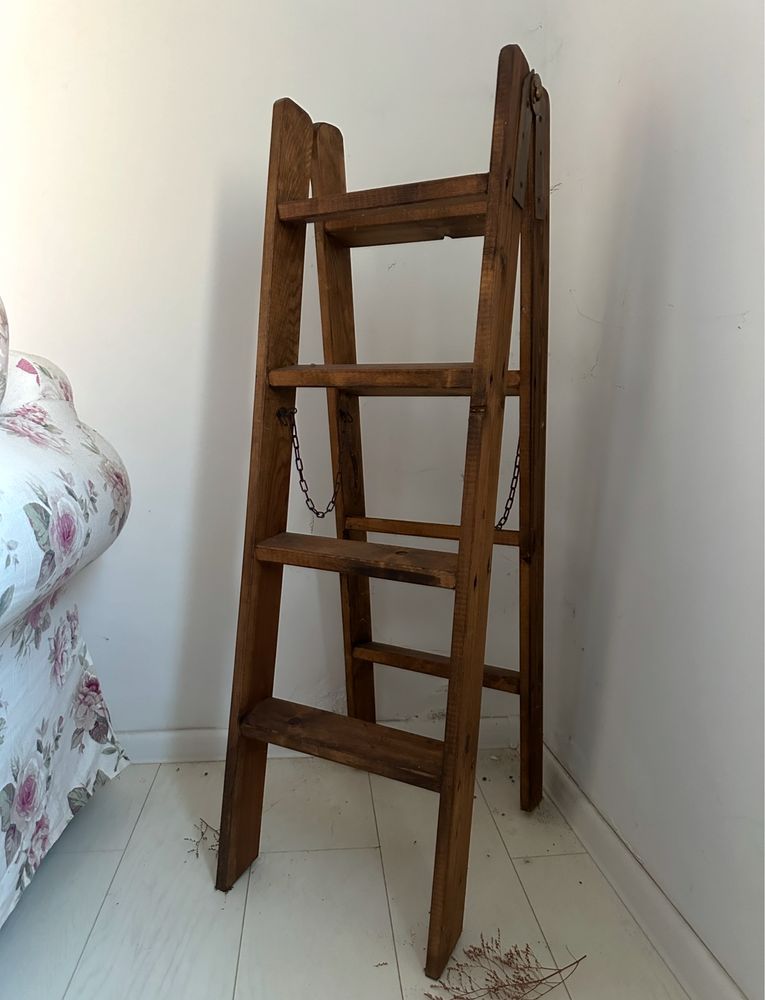 Drabinka drewniana dekoracyjna solidna handmade