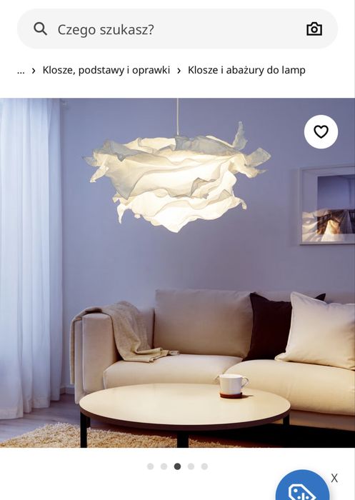 klosz lampa ikea + puszka