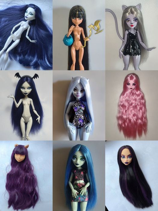 Прошивка волос куклам перепрошивка Монстер хай лялька куклы ооак касто