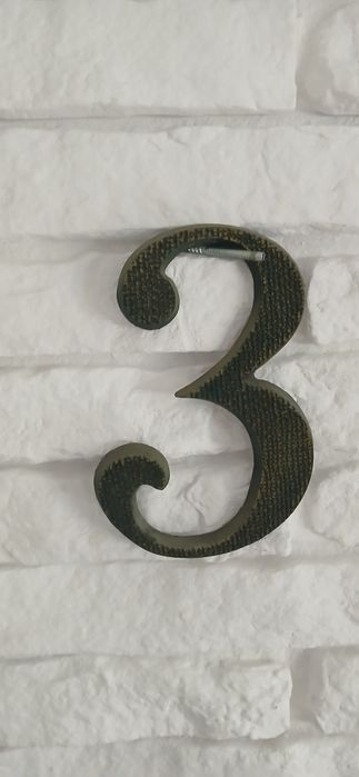 Numer na dom 3 metal
