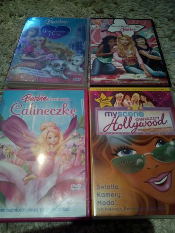 4 x DVD Barbie Calineczka Hollywood