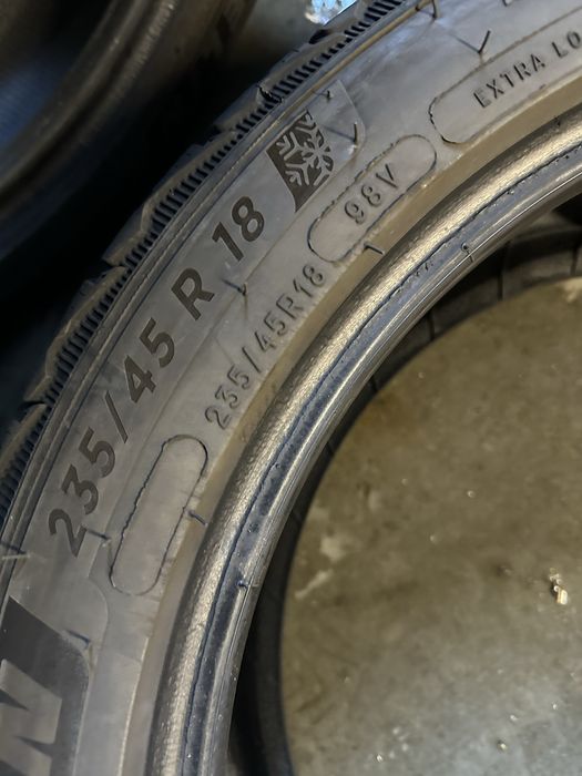 2x opony zimowe 235/45R17 Michelin Pilot Alpin 5 cena za parę 6mm 2022