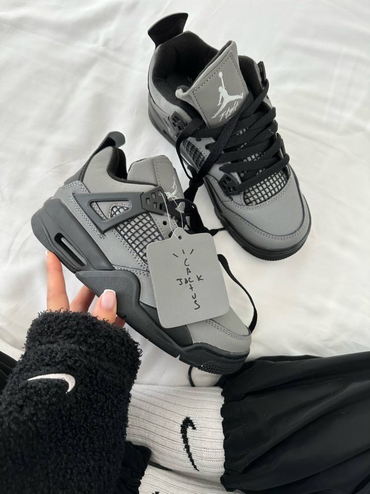 Buty Air Jordan 4 Retro x Cactus Jack Grey/Black Unisex