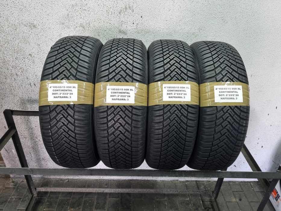 195/65/15 95H XL Continental All Season Contact KOMPLET MONTAŻ K-lin