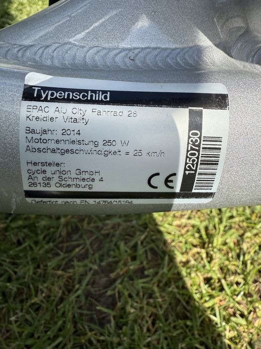 Kreidler trekking elektryczny 250W 25km/h