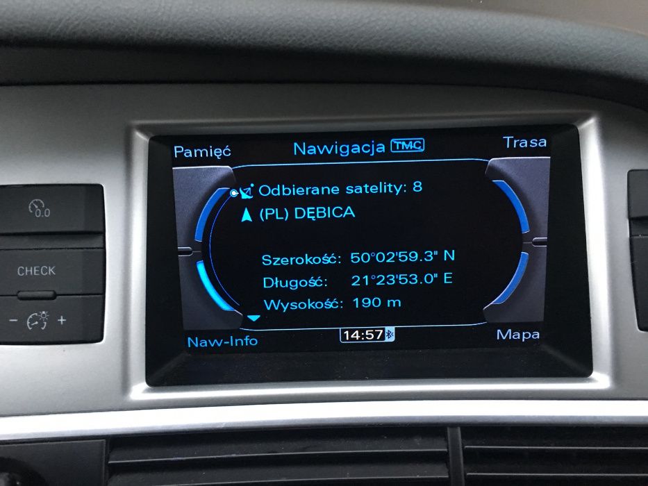 Polskie Menu Lektor Mapa 2024 Audi MMI 3G High Bnav A4 A5 Q5 A6 A8 Q7