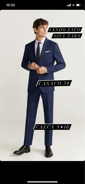 Fato zara imaculado a um preco incrivel