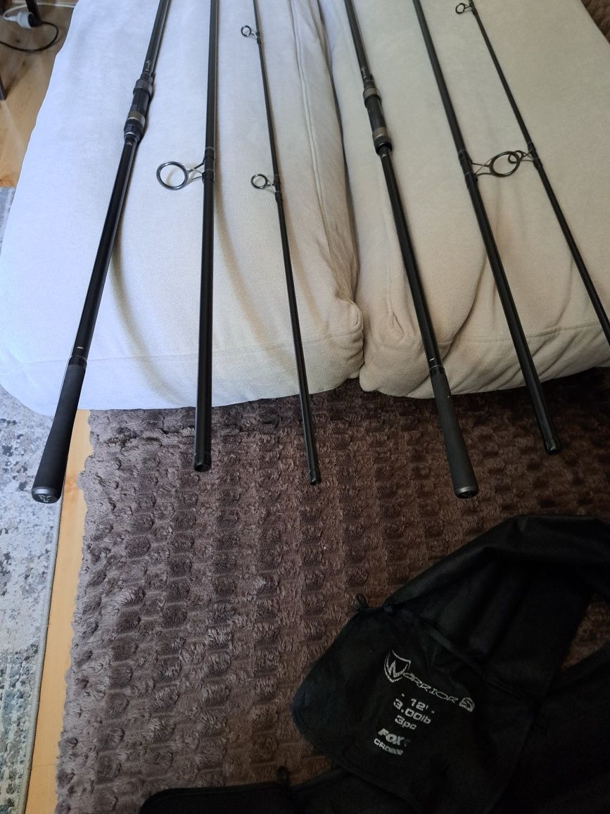 Wędki Fox Worior S  12 ft trzy składy