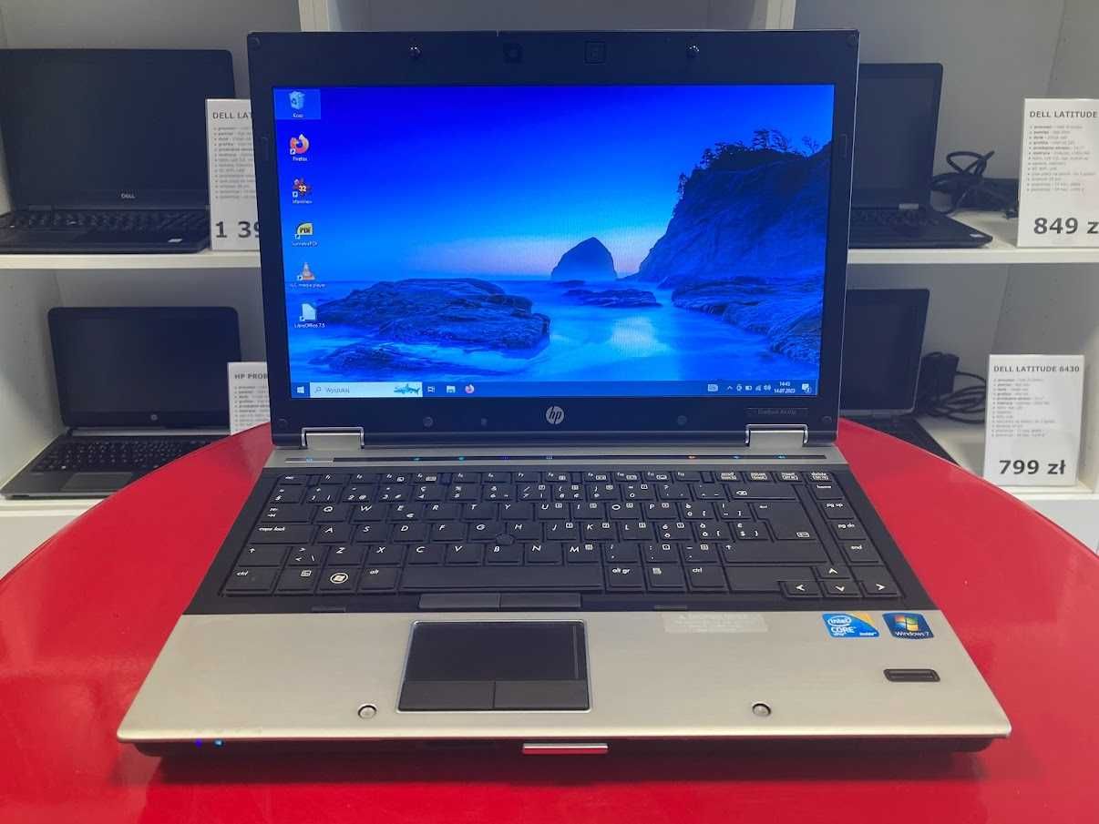 Klasa A Laptop 14" HP EliteBook 8440p i5 4GB 256SSD Win10 FV23 RATY 0%