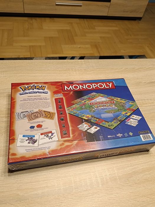 Pokemon Monopoly Kanto Edition Nowa Folia Prezent