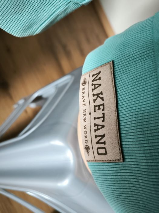 Naketano bluza męska L kotwice turkus sweatshirt