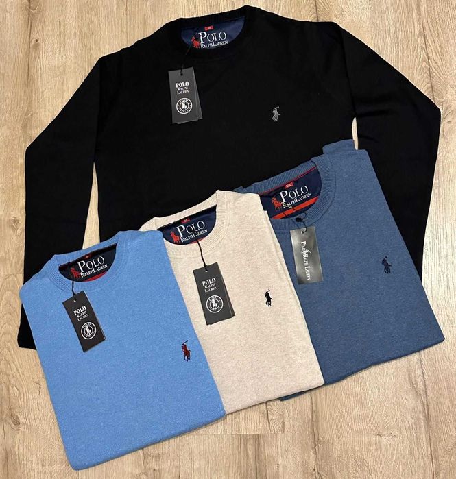 Sweter męski lacoste Ralph Lauren serek i okragle