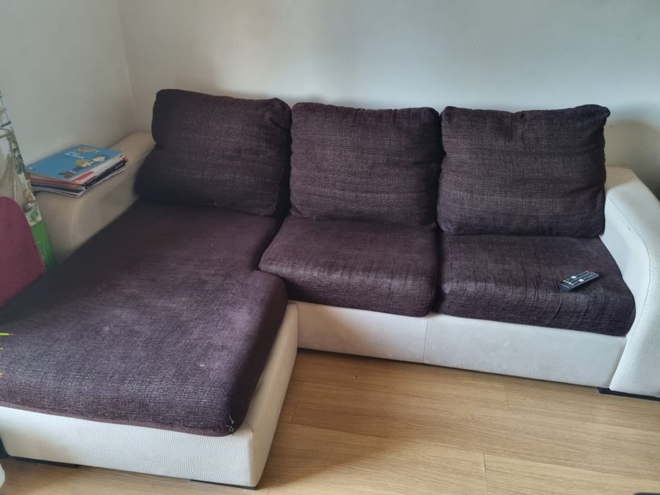 Sofá de 3 lugares chaise longue