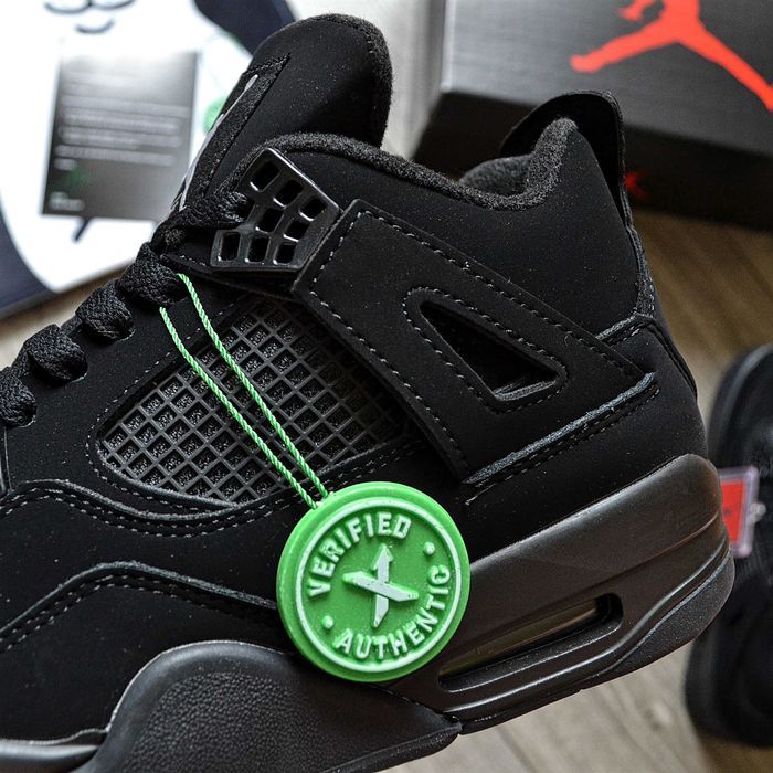 Мужские кроссовки Nike Air Jordan 4 "Black Cat" Premium. Размеры 40-45