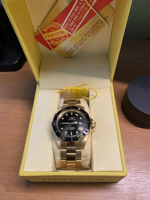 Zegarek Invicta Pro diver złoty