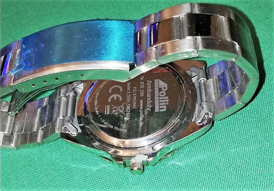 Luksusowy ! Reprezentacyjny ! Zegarek męski Niemiecki Polin- 40 mm