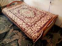 Narzuta na łóżko, kapa, kilim, wym. 195 x 145 cm, vintage retro PRL