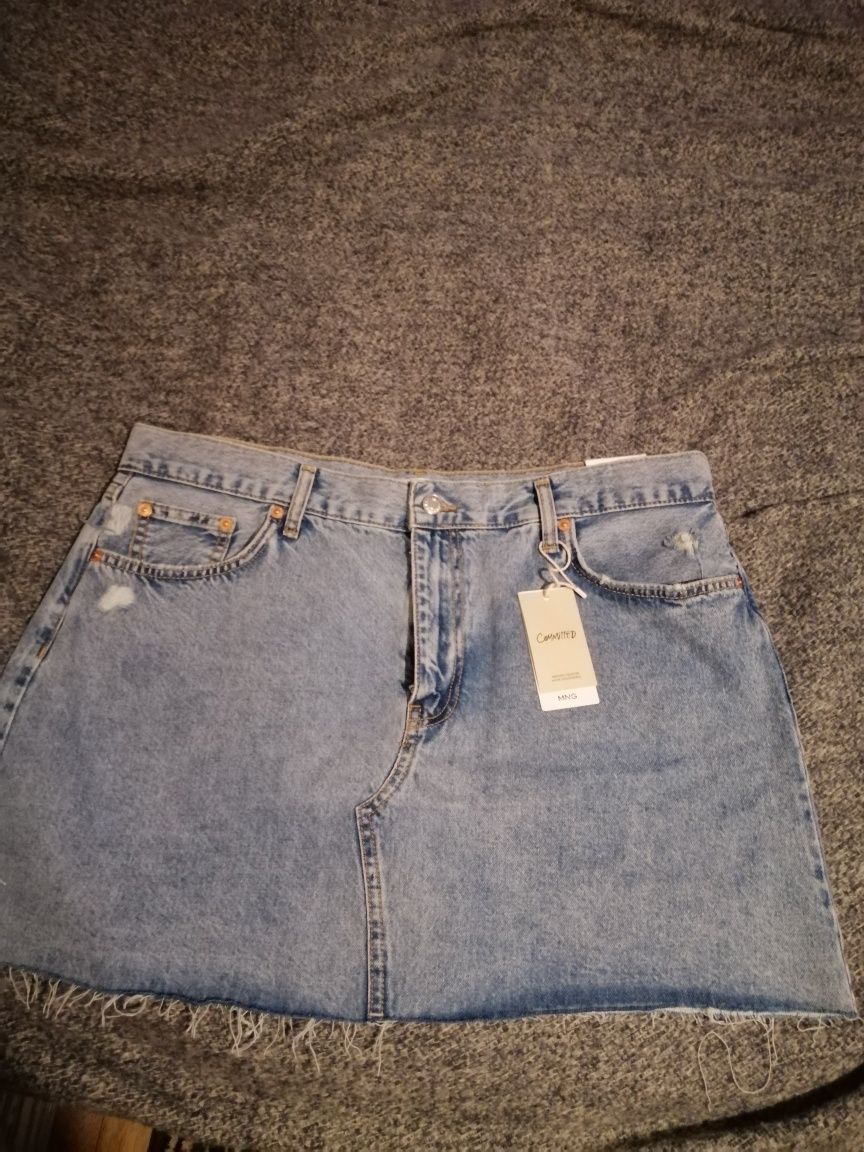 Нова джинсова спідниця Mango розмір XXL