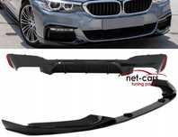 Dyfuzor + Spoiler dokładka przód BMW G30 G31 MPakiet wzór M5 czarn mat