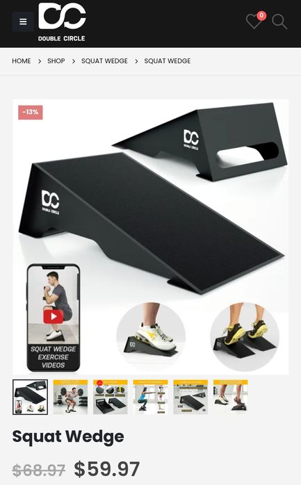 Rampa/ Squat wedge - Double Circle