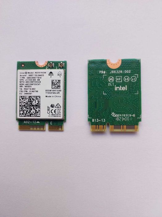 Intel® Wi-Fi 6 AX201 --- новий модуль WI-FI + BT
